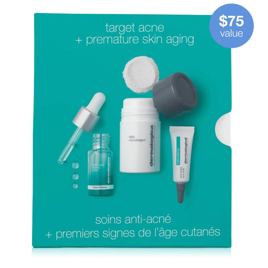 Clear and Brighten Kit (target acne) kit from Dermalogica