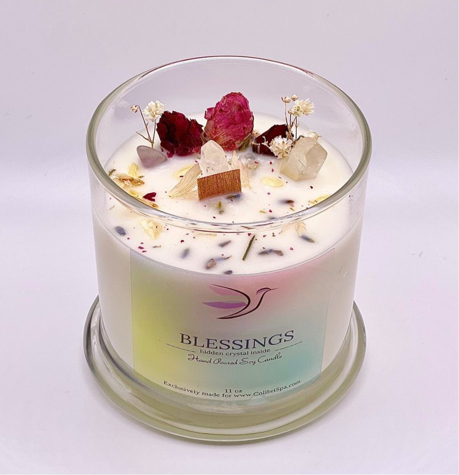 Blessings Candle made for Colibri Day Spa Sarasota