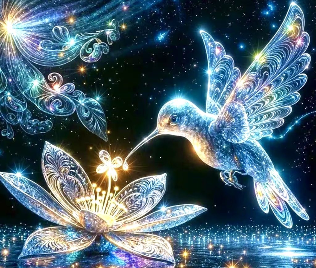 Colorful and vibrant hummingbird (colibri) symbolizing renewal and relaxation at Colibri Day Spa Sarasota