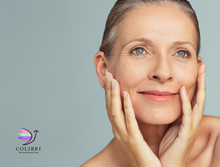 beautiful woman over 40 with luxurious skin thanks to colibri day spa sarasota facials